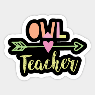 Owl Teacher Gift Idea Sticker